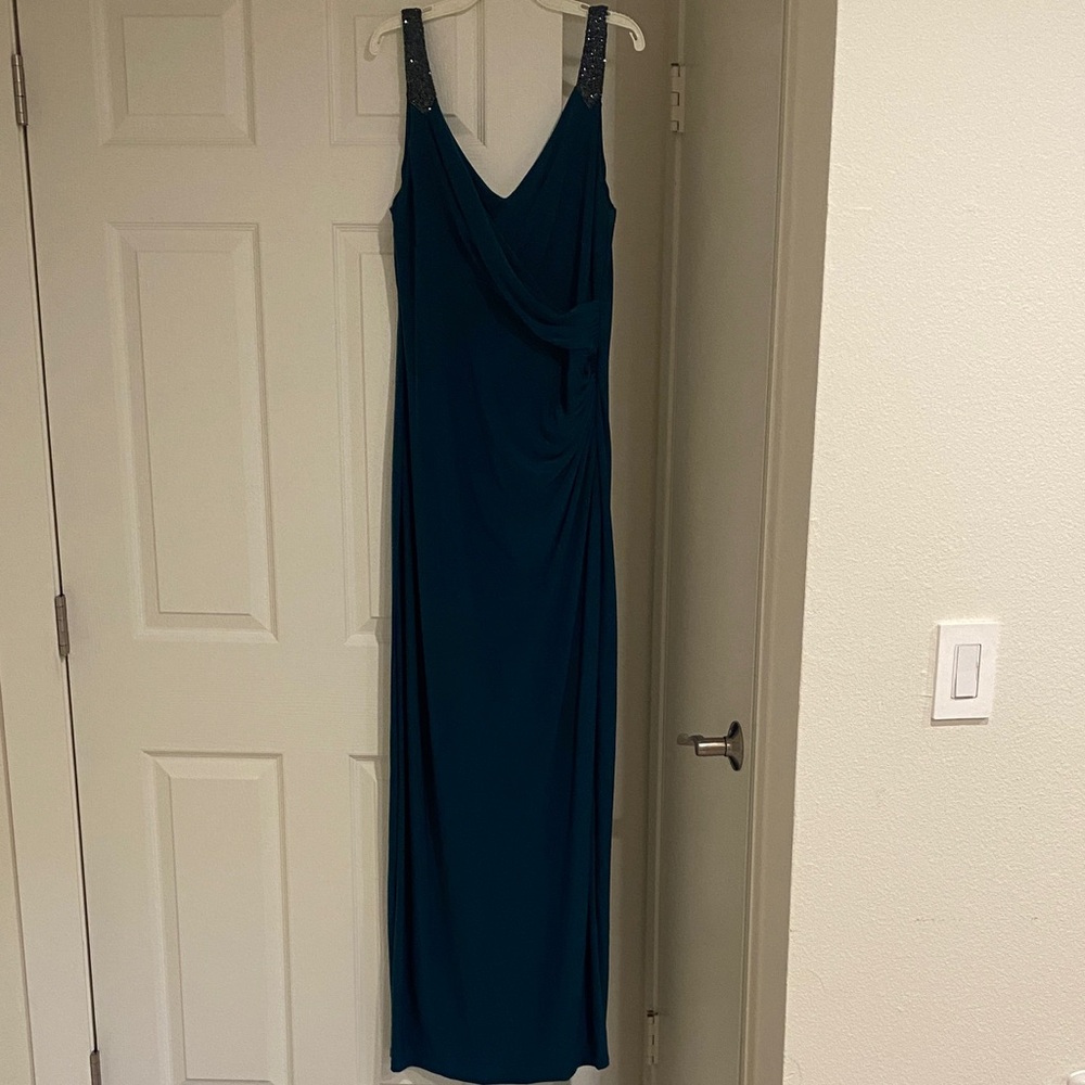 Ralph Lauren Deep Teal Wedding Dress